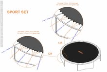 Trampoline veren Avyna 17,5cm | Sport | 16 stuks