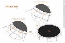 Trampoline veren Avyna 17,5cm | Sport | 12 stuks