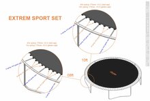 Trampoline veren Avyna 17,5cm | Extreme Sport | 24 stuks