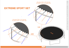 Trampoline veren Avyna 17,5cm | Extreme Sport | 15 stuks