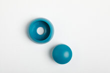 Kunststof afdekdop M10 - turquoise