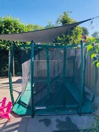 Veiligheidsnet voor trampoline 380x255 (238) - Groen