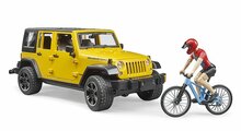 Bruder Jeep Wrangler Rubicon Unlimited Met Mountainbiker