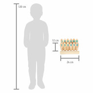 Small Foot - Houten Kubb met Nummers Werpspel in Tas, 13dlg.