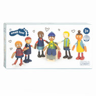 Small Foot - Houten Poppenhuis Familie  met Rolstoel, 6st.