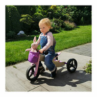 Small Foot - Houten Driewieler en Loopfiets 2in1 Roze