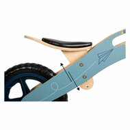 Small Foot - Houten Loopfiets Vliegtuig Blauw