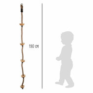 Small Foot - Klimladder met Houten Opstapjes, 190cm