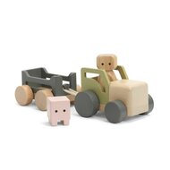 Micki Play World - Houten Tractorset (4-Delig)