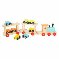 Small Foot - Houten Trein Transporter met Auto&#039;s, 11dlg.