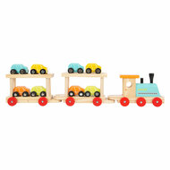 Small Foot - Houten Trein Transporter met Auto&#039;s, 11dlg.