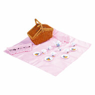 Small Foot - Houten Picknickmand met Servies Romantisch, 30d