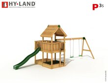 Hy-Land P3s Speeltoestel Douglas - RVS Glijbaan