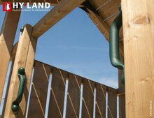 Hy-Land P7s Speeltoestel Grenenhout - Polyethyleen glijbaan en Schommel