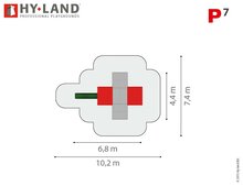 Hy-Land P7 Speeltoestel Douglas - RVS Glijbaan