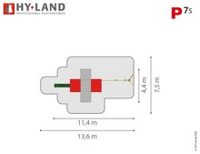 Hy-Land P7s Speeltoestel Douglas - RVS glijbaan en Schommel