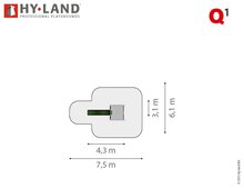 Hy-Land Q1 Speeltoestel Douglas - Polyethyleen Glijbaan