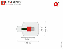 Hy-Land Q3 Speeltoestel Grenenhout - Polyethyleen Glijbaan