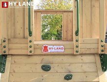 Hy-Land Q2s Speeltoestel Douglas - RVS Glijbaan en Schommel