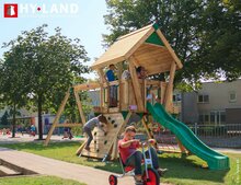 Hy-Land Q2s Speeltoestel Grenenhout - Polyethyleen Glijbaan en Schommel