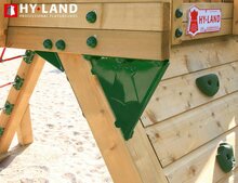 Hy-Land Q2s Speeltoestel Grenenhout - Polyethyleen Glijbaan en Schommel