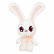 Peekapets Kiekeboe Knuffel Bunny Wit Perzikroze met Geluid