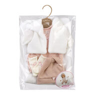 Llorens kleding set Lola zalmroze voor poppen van 38 cm