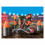 Playmobil Starterpack Stuntshow Motor met Vuurmuur - 71256