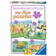 Schattige Huisdieren Puzzel, 4in1