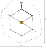 Robinia Speelstructuur voor openbaar gebruik 1000cm x 800cm