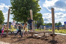 Robinia Balanceerstructuur voor openbaar gebruik 700cm x 500cm