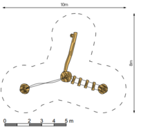 Robinia Balanceerstructuur voor openbaar gebruik 700cm x 500cm