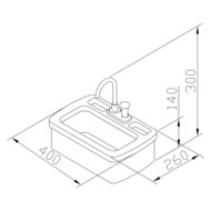 AXI Speelkeuken wastafel met accessoires