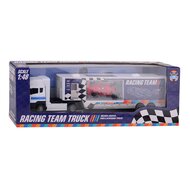 Race Team Vrachtwagen met  Die-cast Raceauto