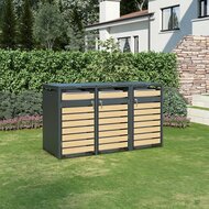 Lucas Metal Garbage Bin Shed XL - 3 x 240 L