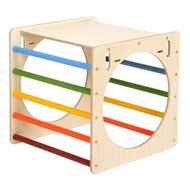 Houten Activiteiten Kubus met Ladder Regenboog