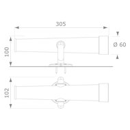 Telescoop Rood/Grijs