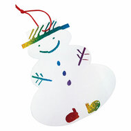 Colorations - Scratchkaart Sneeuwman Ornament, Set van 24