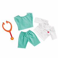 Poppen Doktersoutfit met Stethoscoop, 28-35 cm