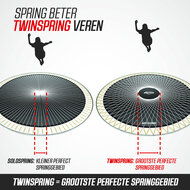 BERG trampoline Ultim Rechthoek Champion Regular 330X220 Grijs + Safety Net Deluxe