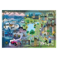 Clementoni Wereldkaart Puzzel 101 Dalmatiers, 1000st.