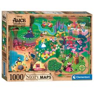 Clementoni Wereldkaart Puzzel Alice in Wonderland, 1000st.