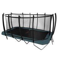 Avyna Trampoline Opbouw 520x305 (352) met net &ndash; Groen