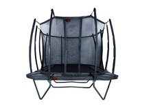 Avyna Trampoline Opbouw 520x305 (352) met net &ndash; Grijs