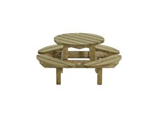 Houten Kinderpicknicktafel rond, 130cm