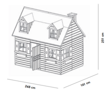 Houten Speelhuisje Milan