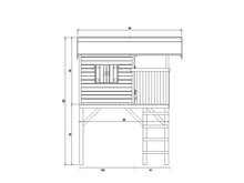 Houten speelhuis Treehut - Prestige Garden