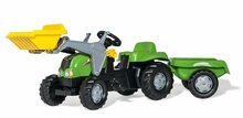 Rolly Toys RollyKid-X - Traptractor met Frontlader en Aanhanger