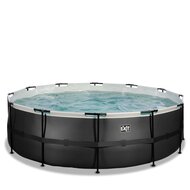 Zwembad Exit Frame Pool Afmeting 450X122Cm (12V Zandfilter) Black Leather Style