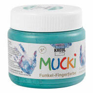 Mucki Vingerverf - Groen Metallic, 150ml